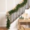 Northlight Pre-Lit Flocked Mixed Pine and Pine Cones Artificial Christmas Garland - 9' x 14" - Clear Lights